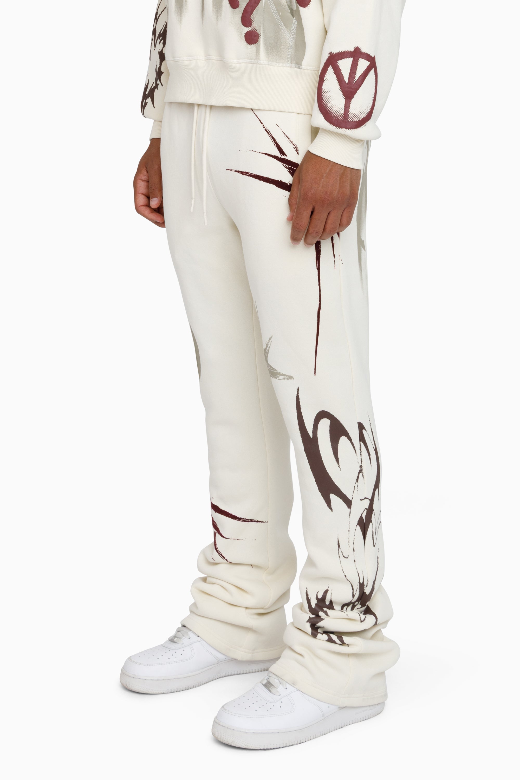 Smoke Rise "Truth" Fleece Jogging Suit - Turtledove