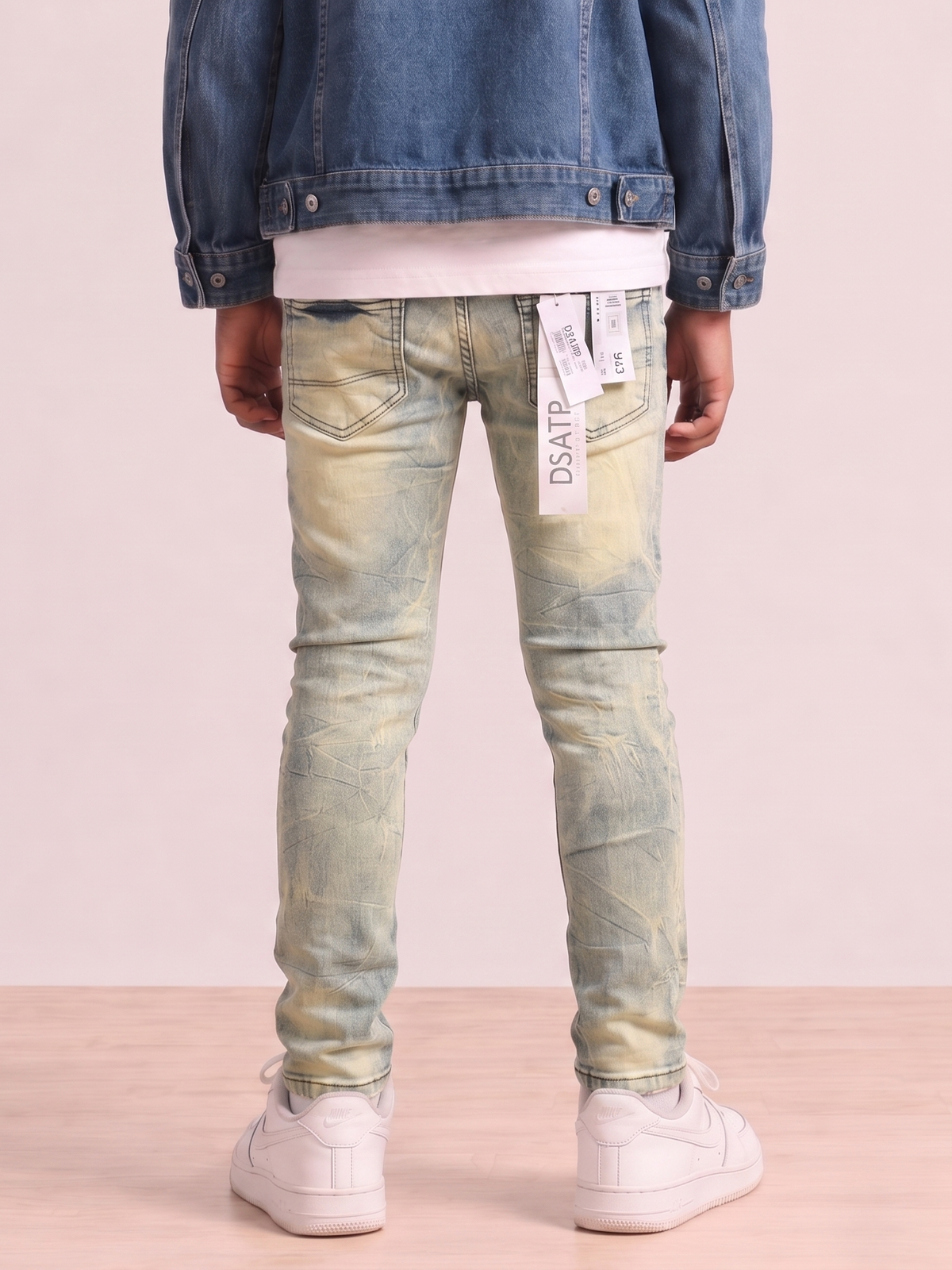 Premium Disaster Kids Skinny Jeans Ice Vintage