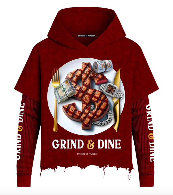 Streetz Iz Watchin "Grind and Dine" Hoodie