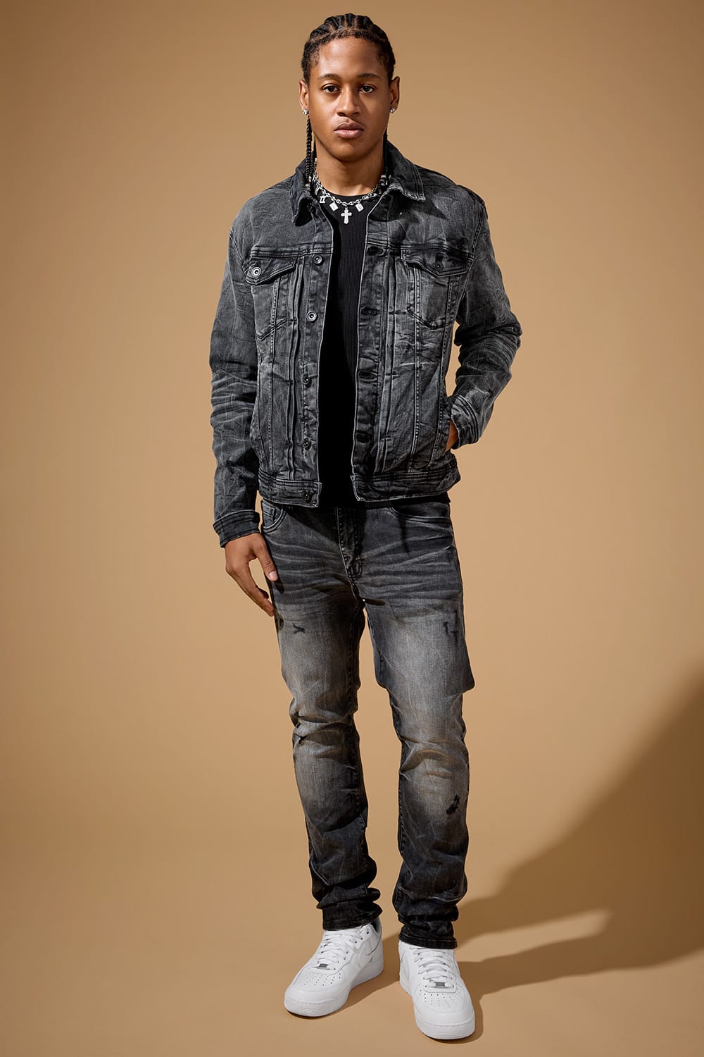 Jordan Craig "Foundry" Denim Trucker Jacket