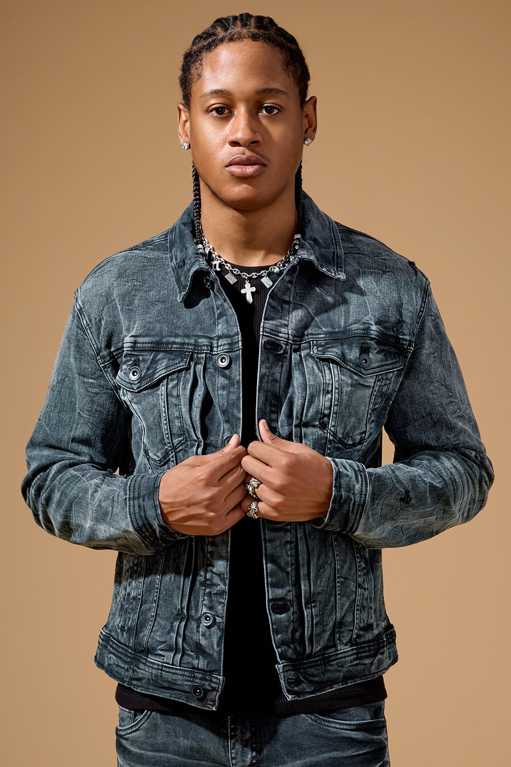 Jordan Craig "Foundry" Denim Trucker Jacket