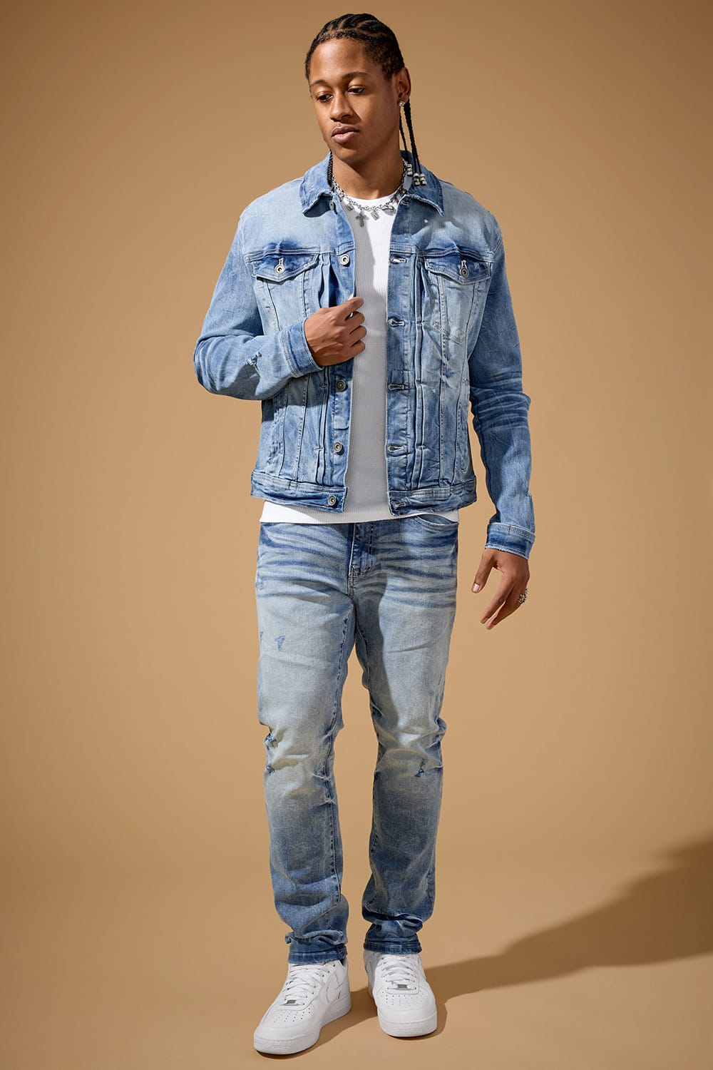 Jordan Craig "Foundry" Denim Trucker Jacket