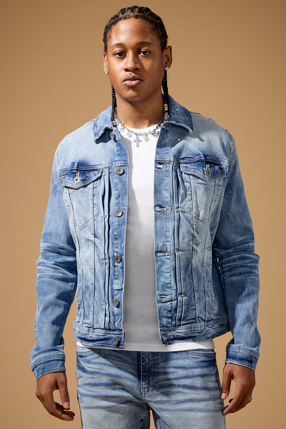 Jordan Craig "Foundry" Denim Trucker Jacket