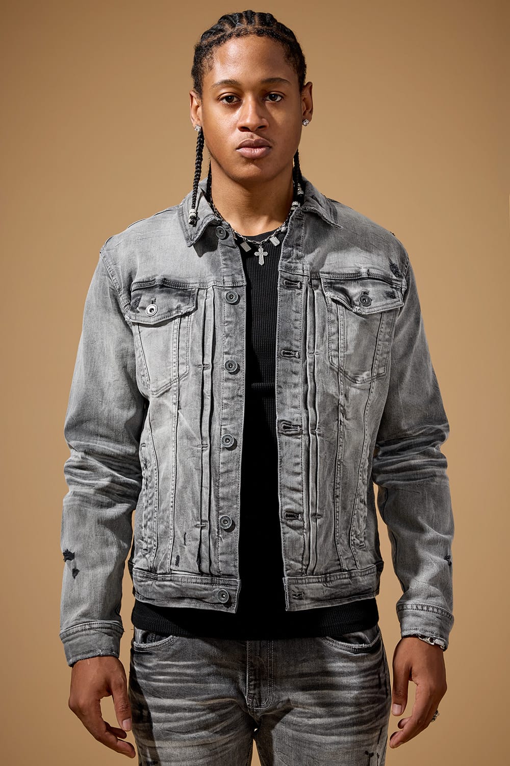 Jordan Craig "Foundry" Denim Trucker Jacket