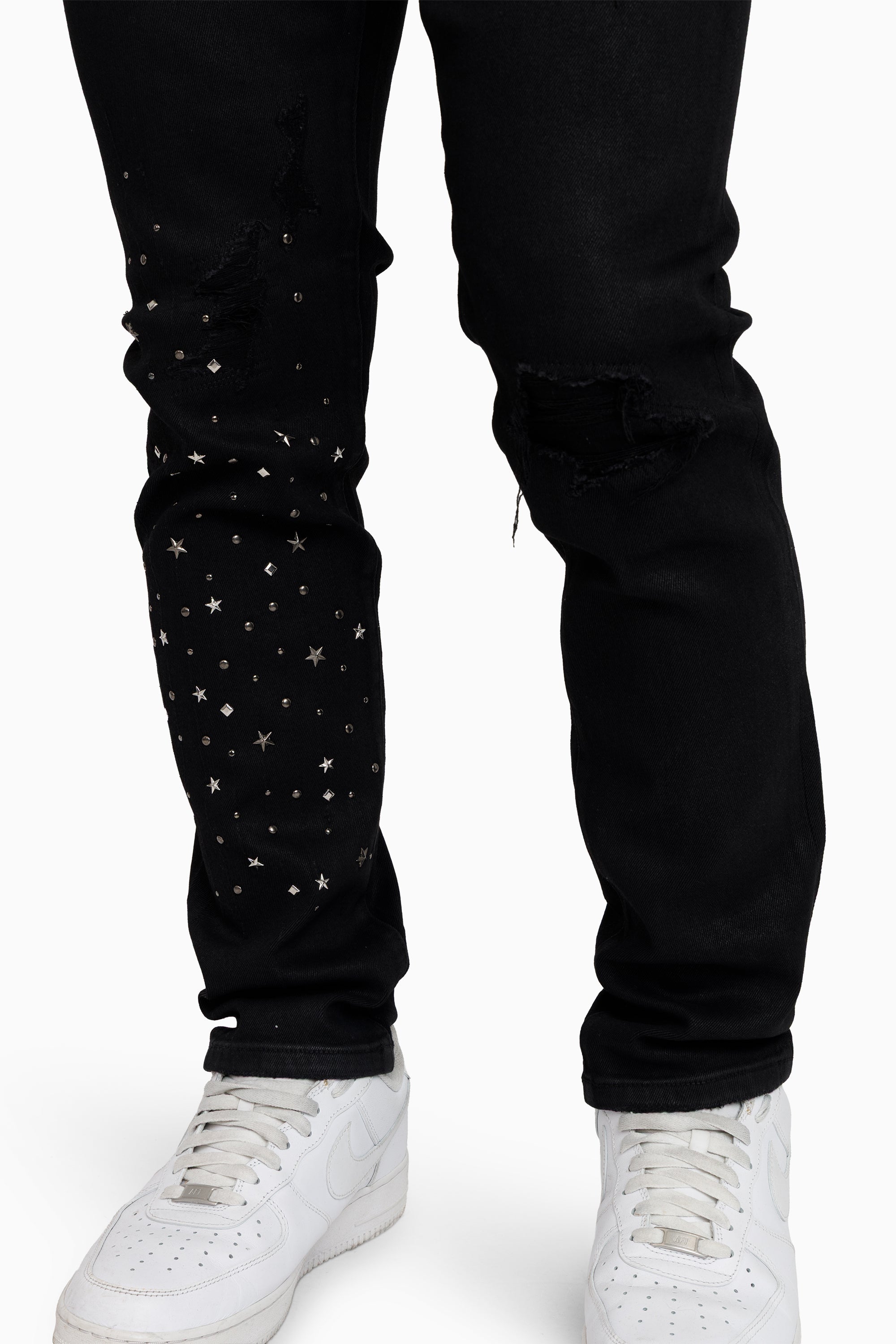 Smoke Rise "Rise to Reign" Rhinestone Jeans