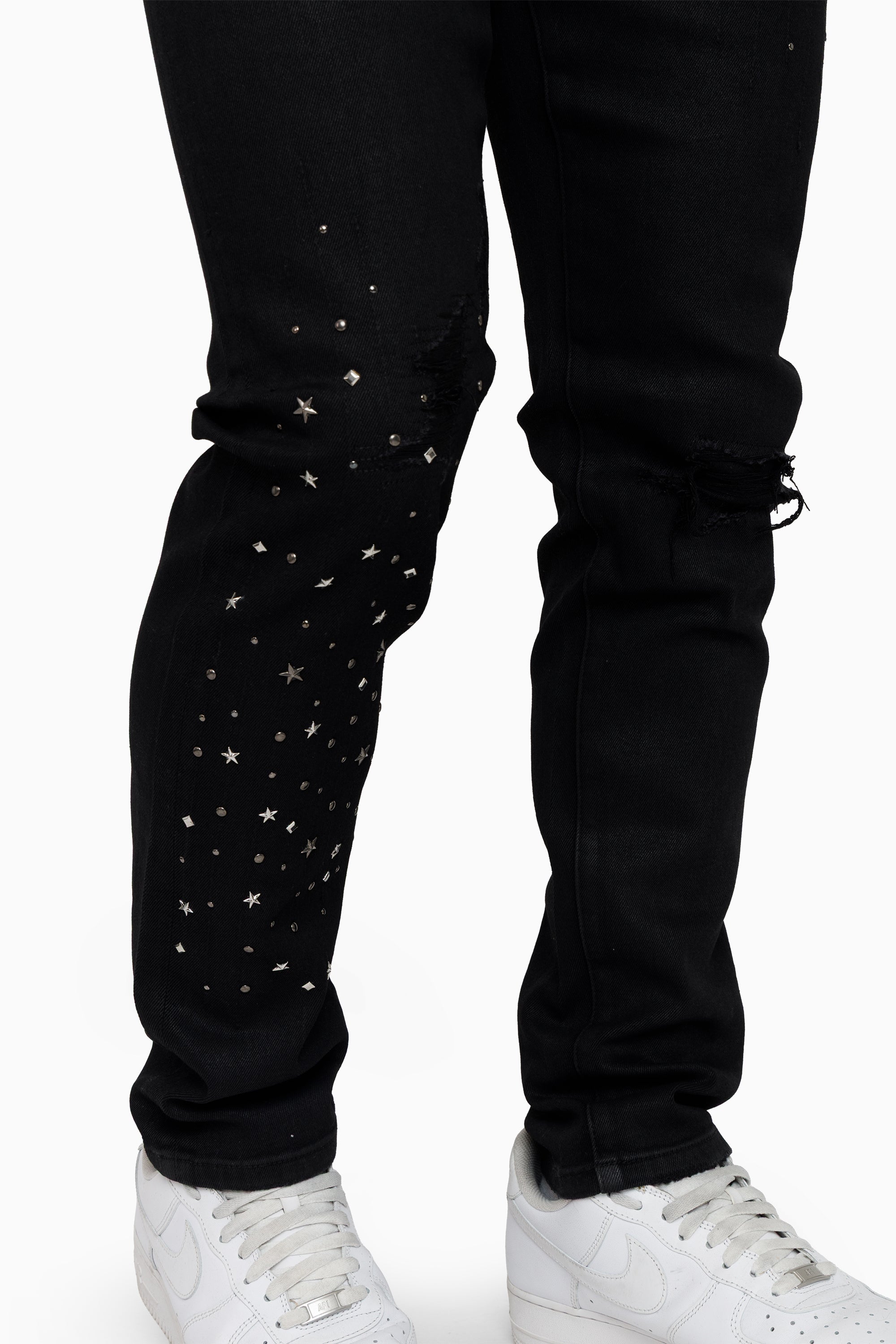 Smoke Rise "Rise to Reign" Rhinestone Jeans