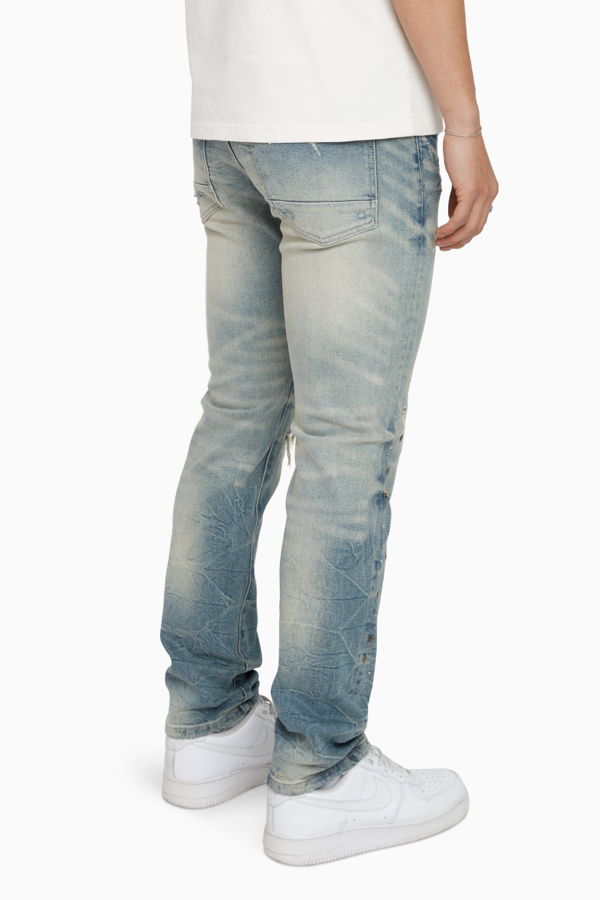 Smoke Rise "Rise to Reign" Rhinestone Jeans