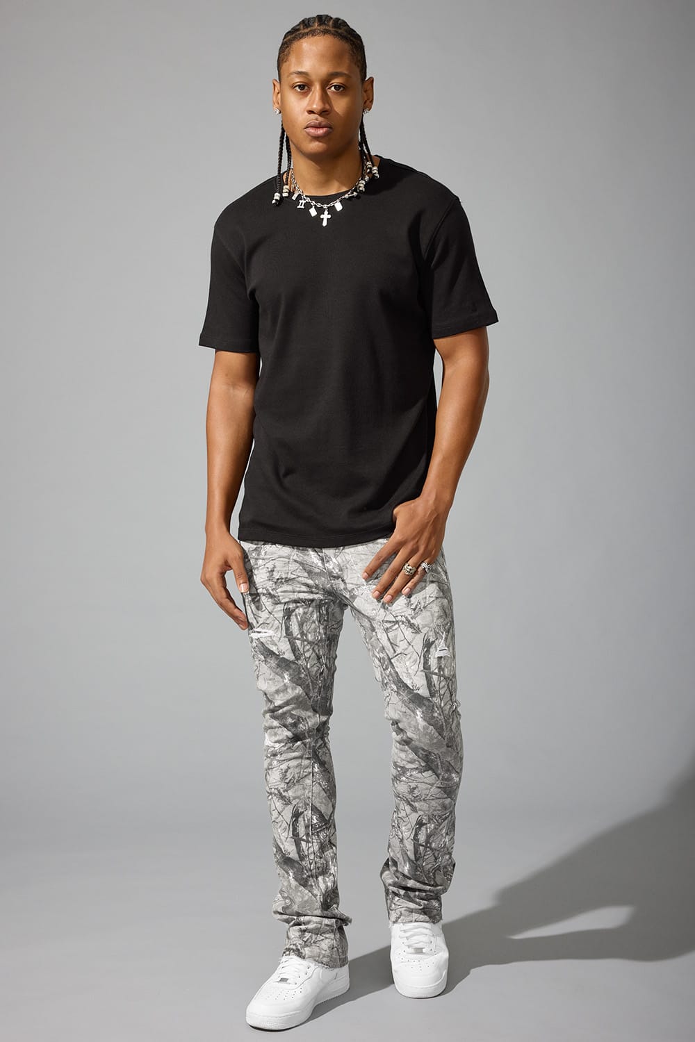 Jordan Craig "Deployment Twill Pants" Super Skinny Stacked Jeans