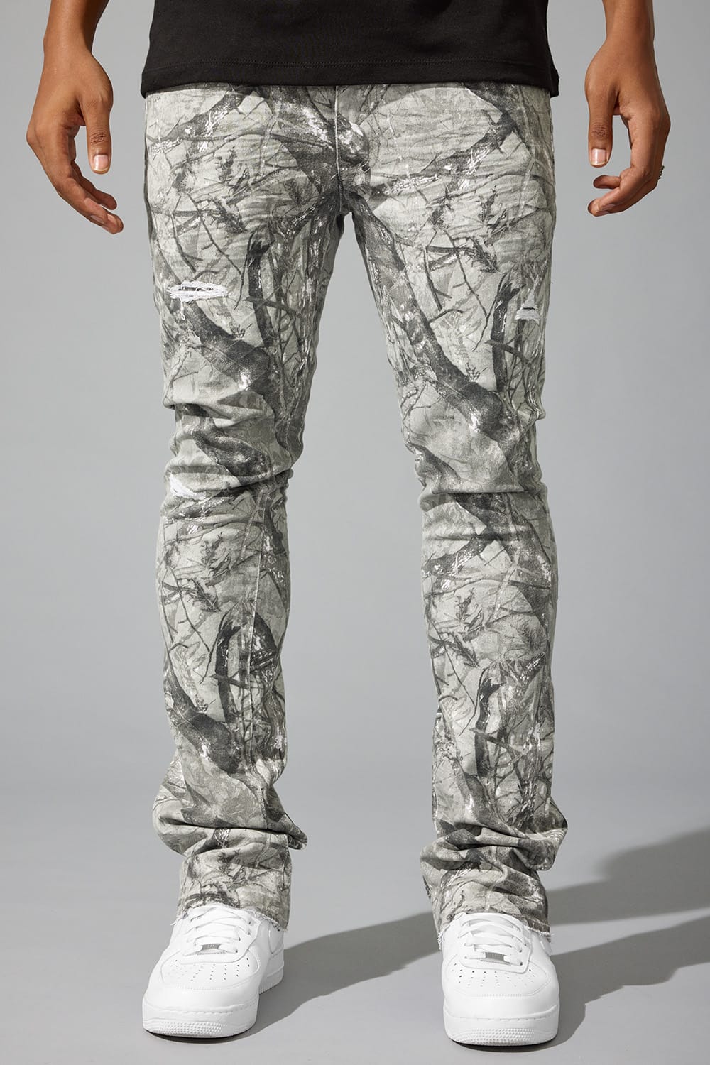 Jordan Craig "Deployment Twill Pants" Super Skinny Stacked Jeans