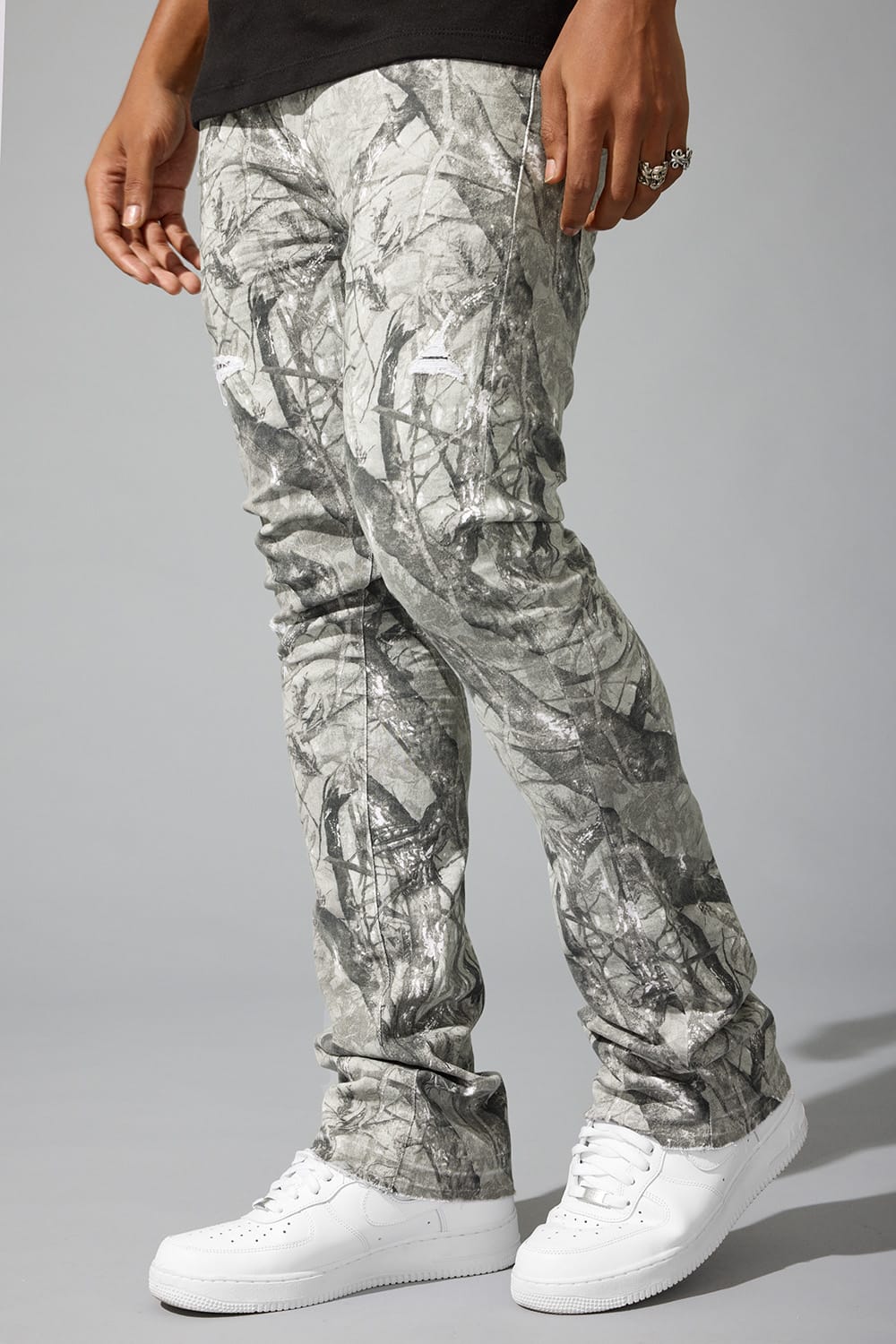 Jordan Craig "Deployment Twill Pants" Super Skinny Stacked Jeans