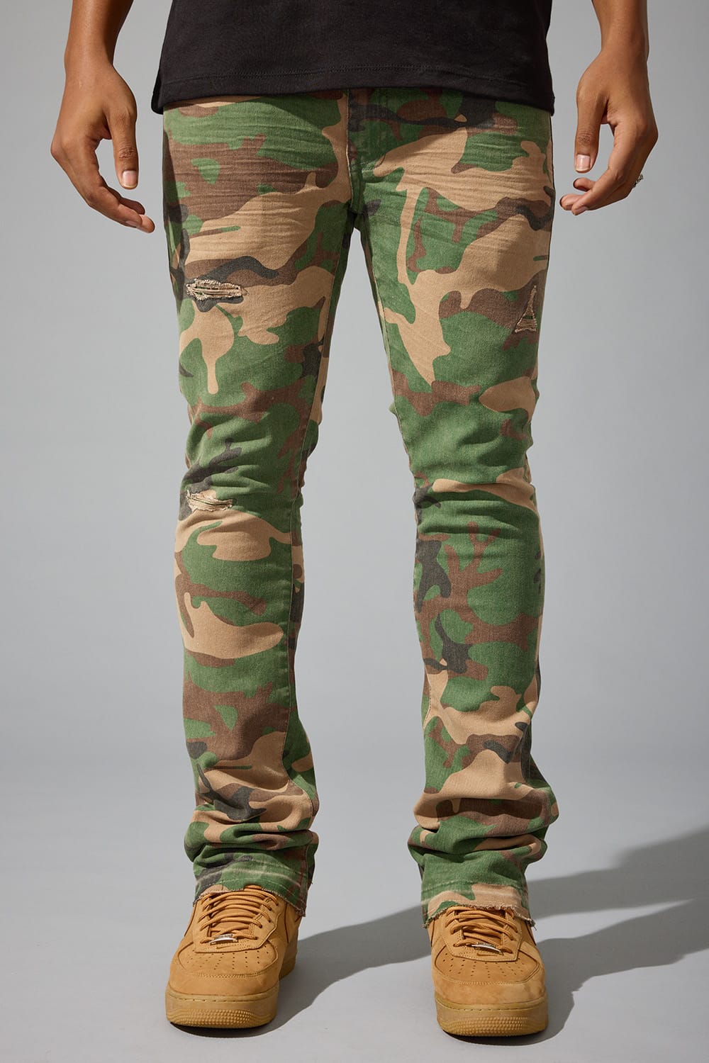 Jordan Craig "Deployment Twill Pants" Super Skinny Stacked Jeans