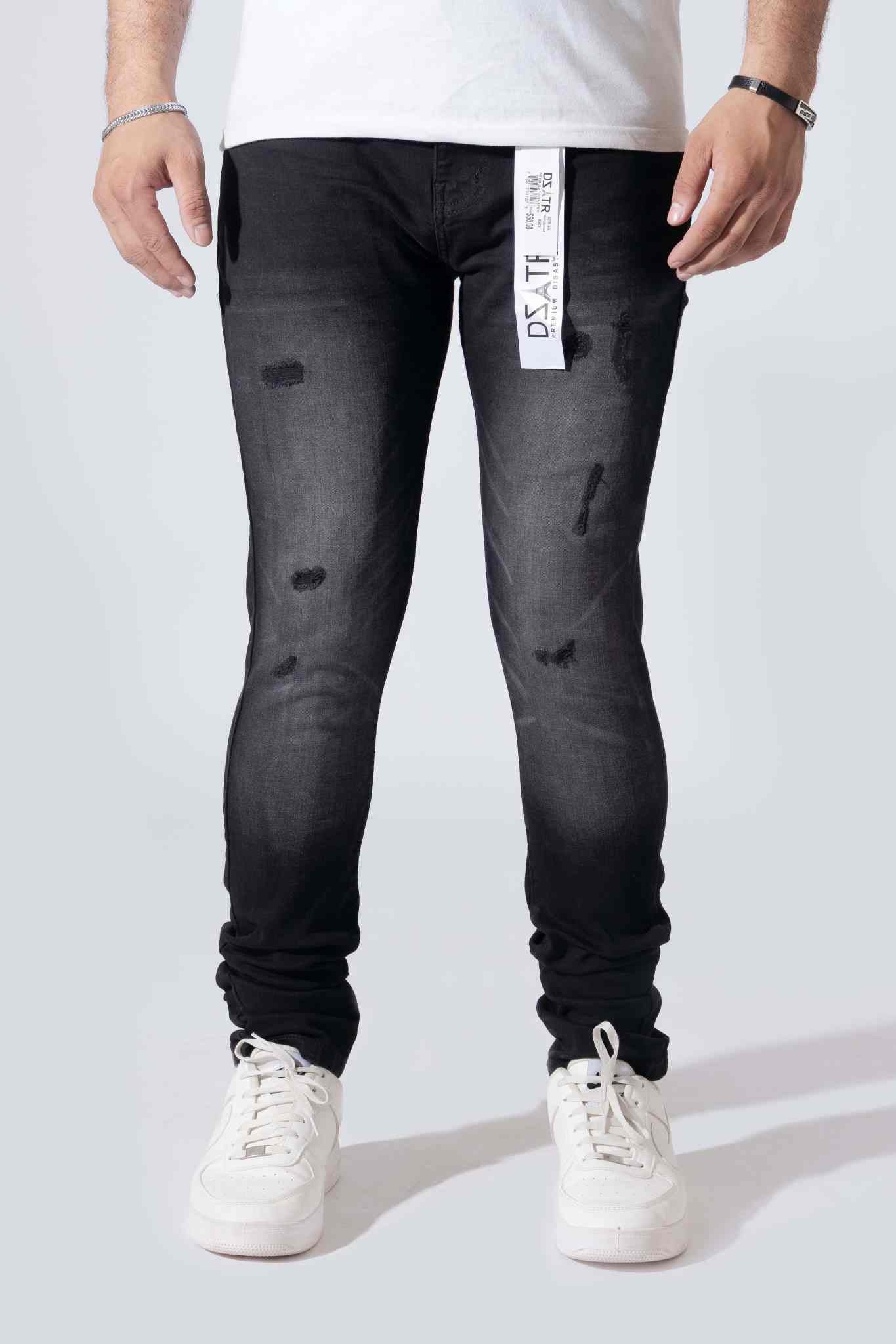 Disaster Ultra Skinny Stretch Denim - Black