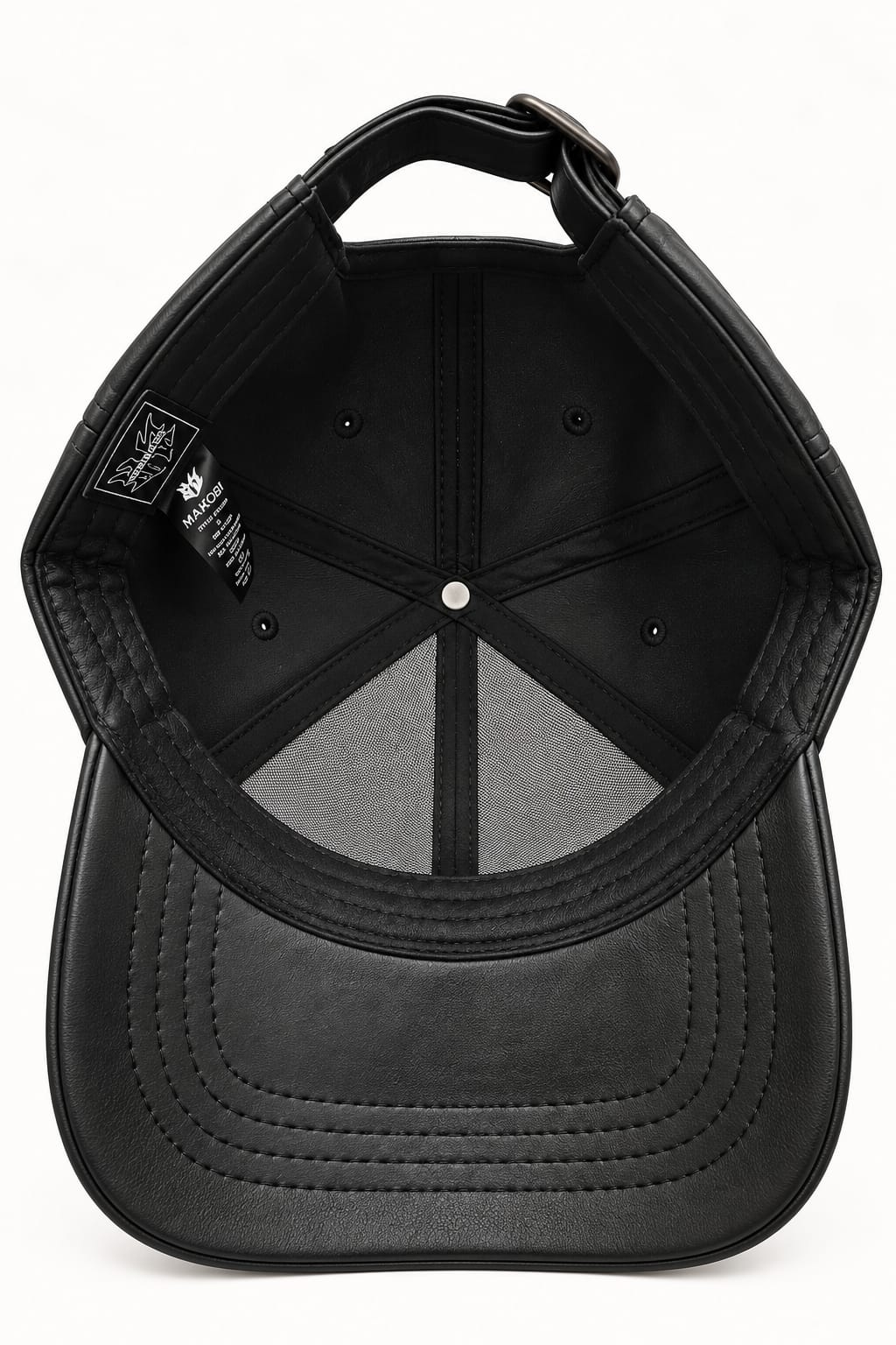 Makobi "Azurri" PU Leather Baseball Hat