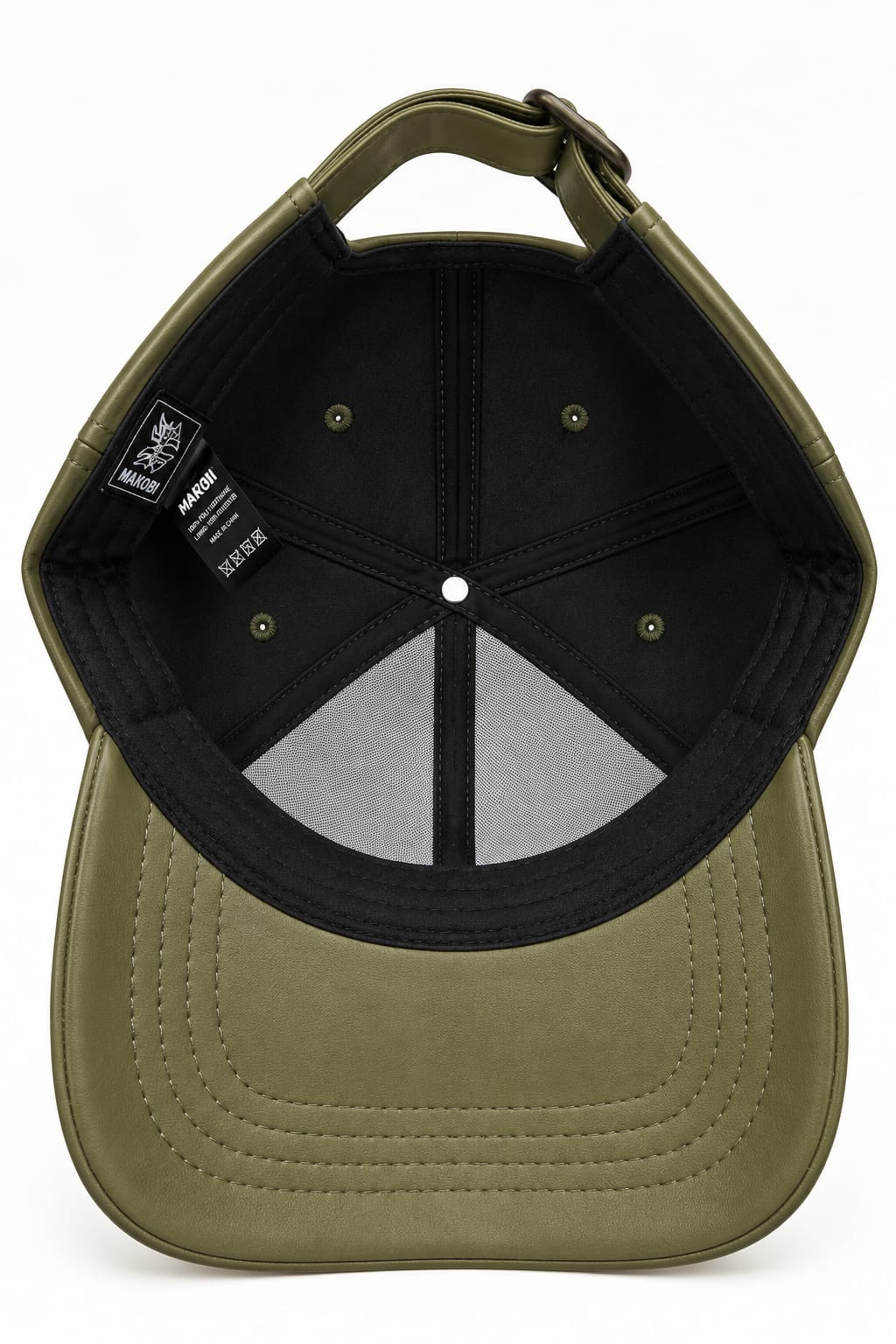 Makobi "Azurri" PU Leather Baseball Hat