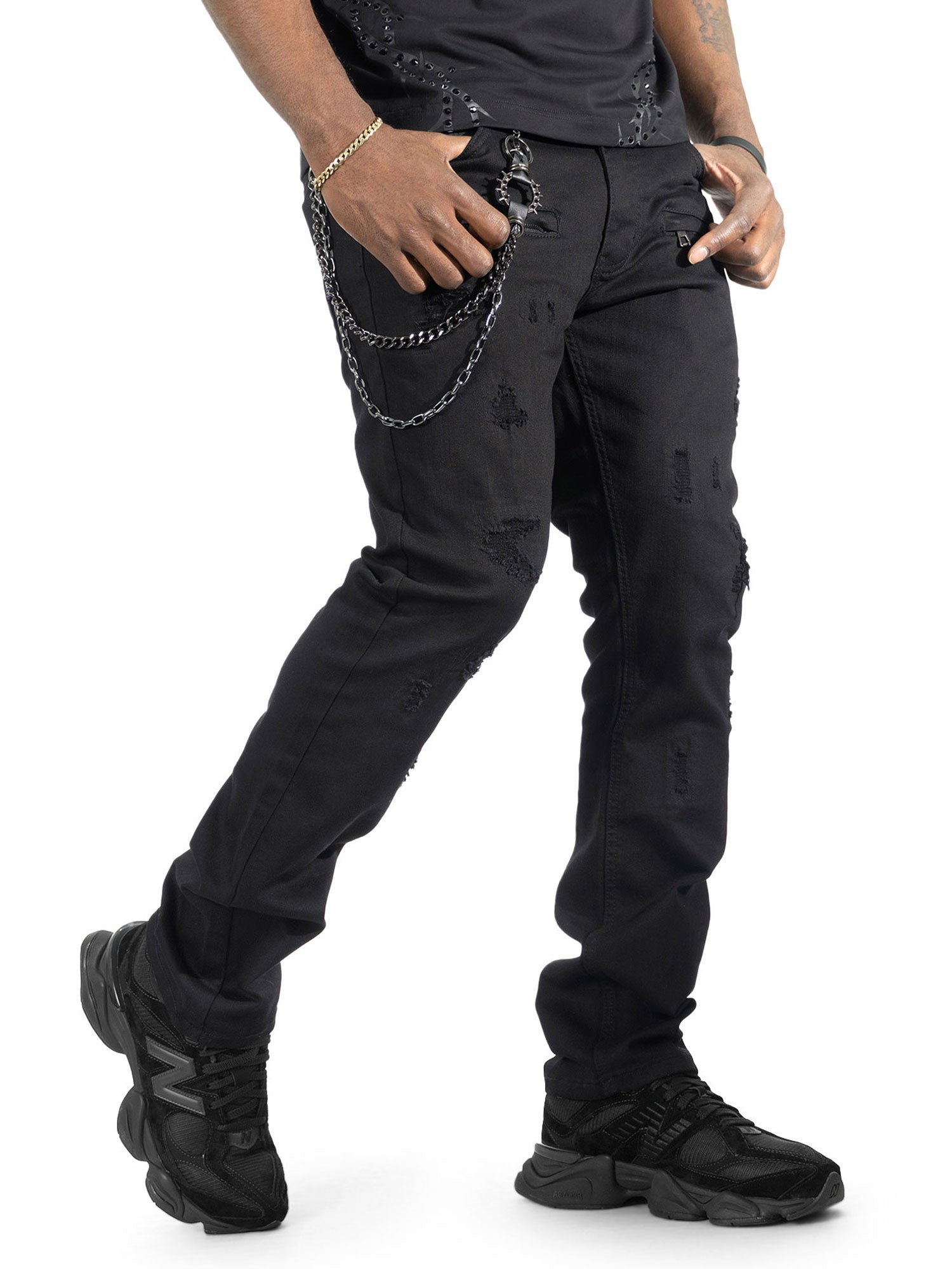 Makobi Adorni Chain Jeans