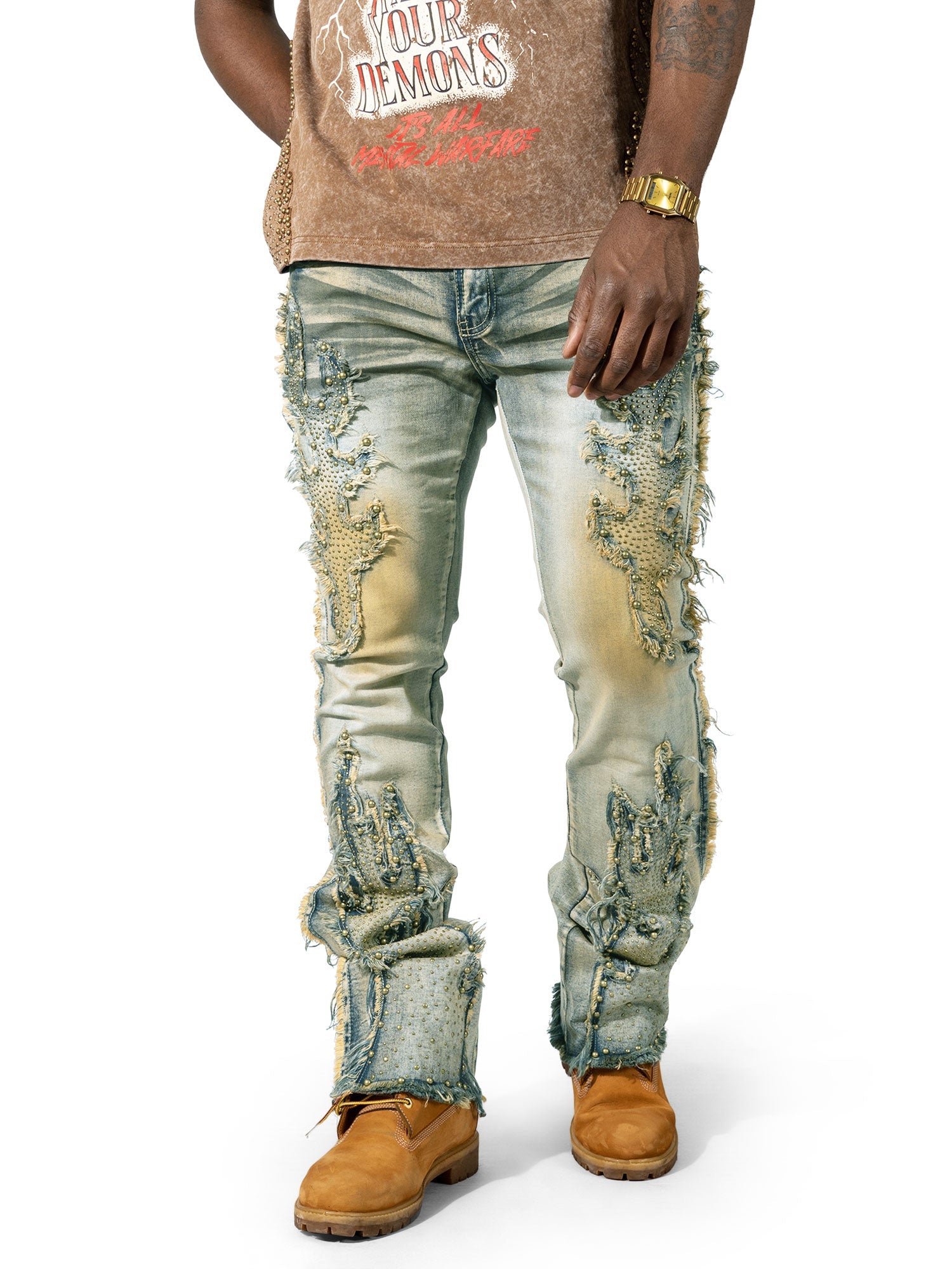 Makobi "Tesoro" Stacked Jeans