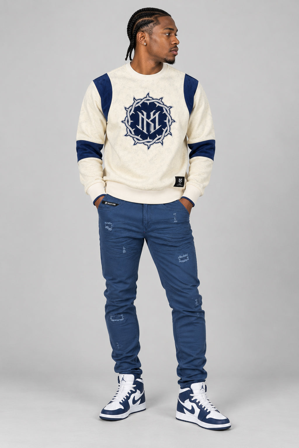 Makobi "Prestige MK" Crewneck Sweater