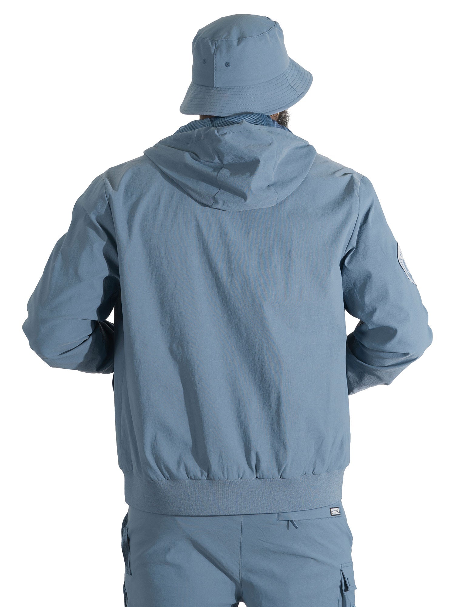 Makobi "Adorni" Nylon Zip-up Hooded Windbreaker Jacket