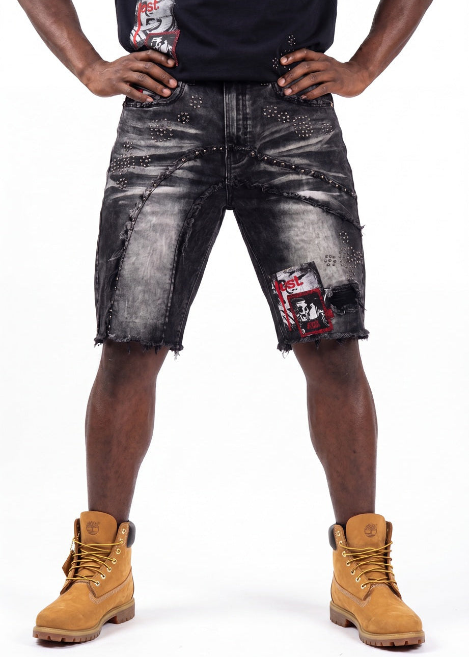 Makobi "Dolore Pain" Denim Shorts