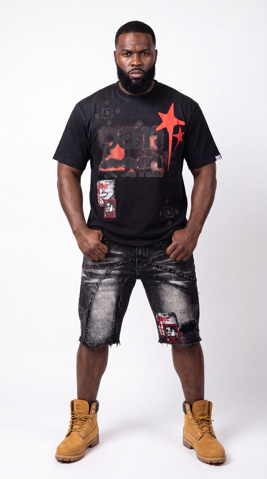 Makobi "Dolore Pain" Denim Shorts