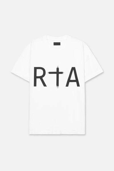 RtA "Liam" Regular Fit Tee - White Front Logo