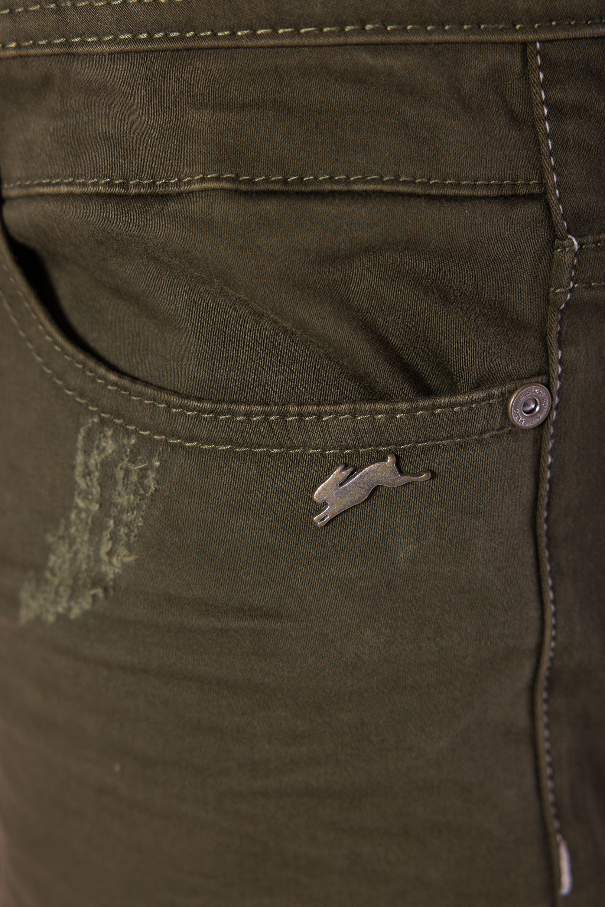 A. Tiziano "Roy" Sateen Twill Casual Jeans