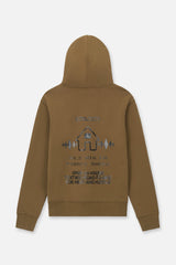RTA Dion Hoodie Teak Radio House "Go Hard Ride Free" Brown