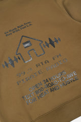 RTA Dion Hoodie Teak Radio House "Go Hard Ride Free" Brown