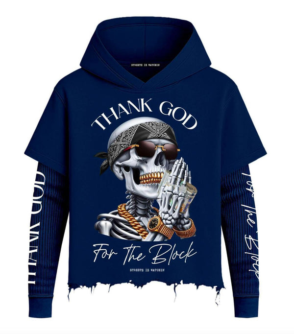Streetz Iz Watchin "Thank God for the Block" 2Fer Hoodie