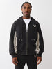 True Religion Mesh Inset Rust Cinched Zip-up Hoodie & Mesh Inset Jogger