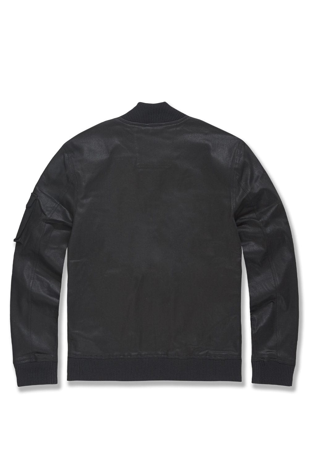 Jordan Craig "Midnight Mercenary" Wax Jet Black Bomber Jacket