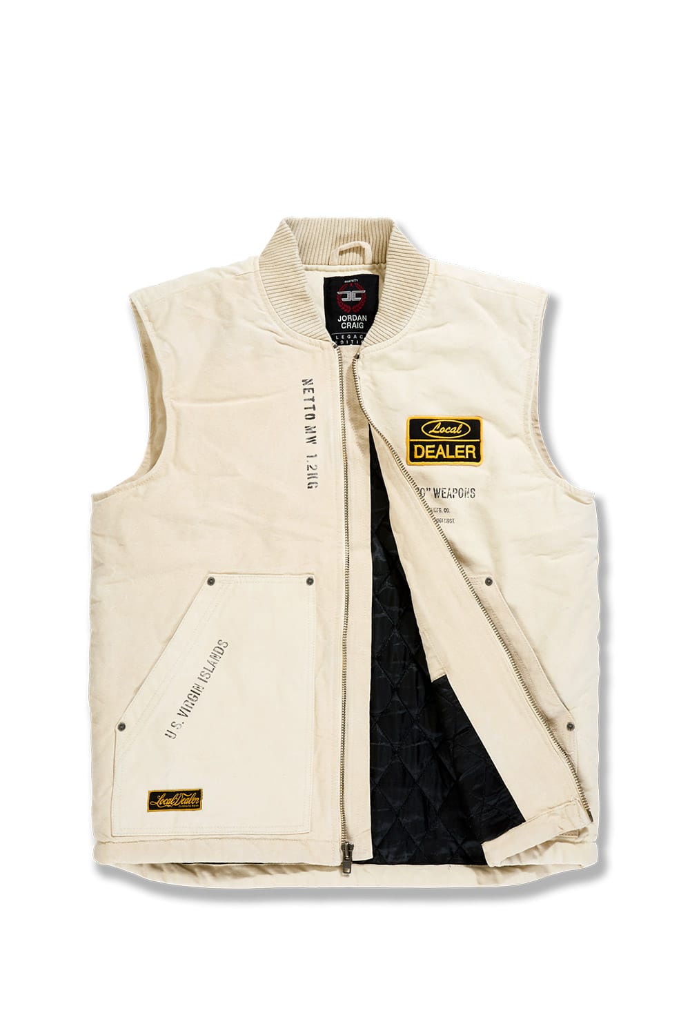 Jordan Craig "Local Dealer" Duck Canvas Vest - Natural