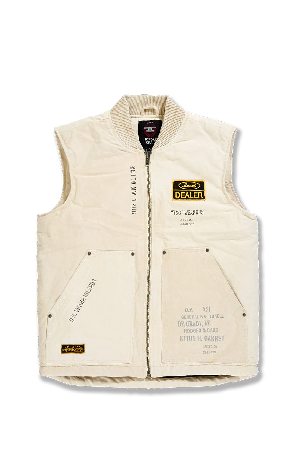 Jordan Craig "Local Dealer" Duck Canvas Vest - Natural