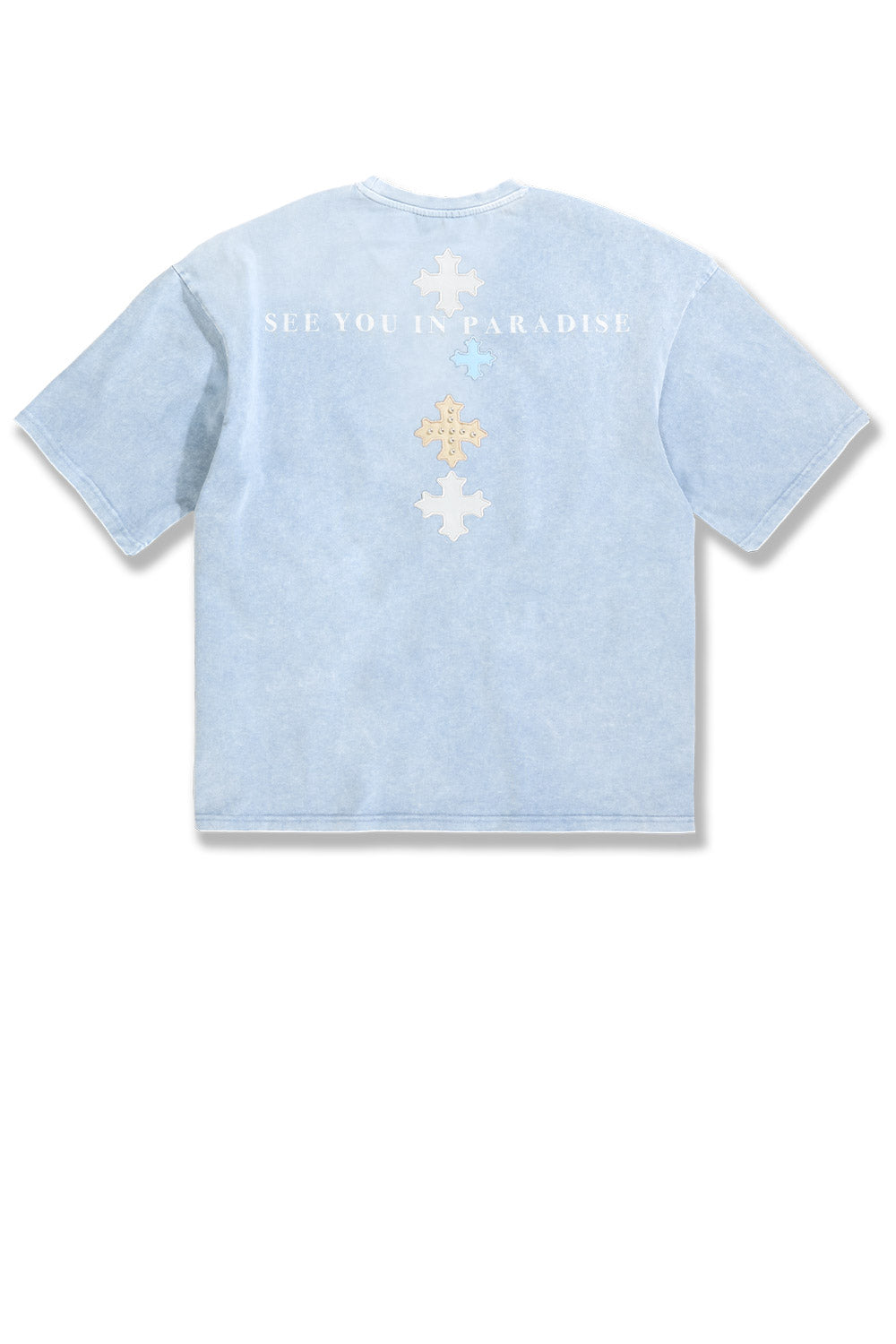 See You In Paradise "Utopia" Leather Patches T-Shirt