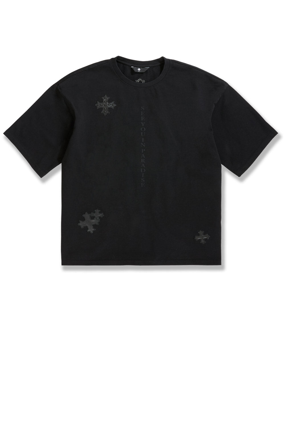 See You In Paradise "Utopia" Leather Patches T-Shirt