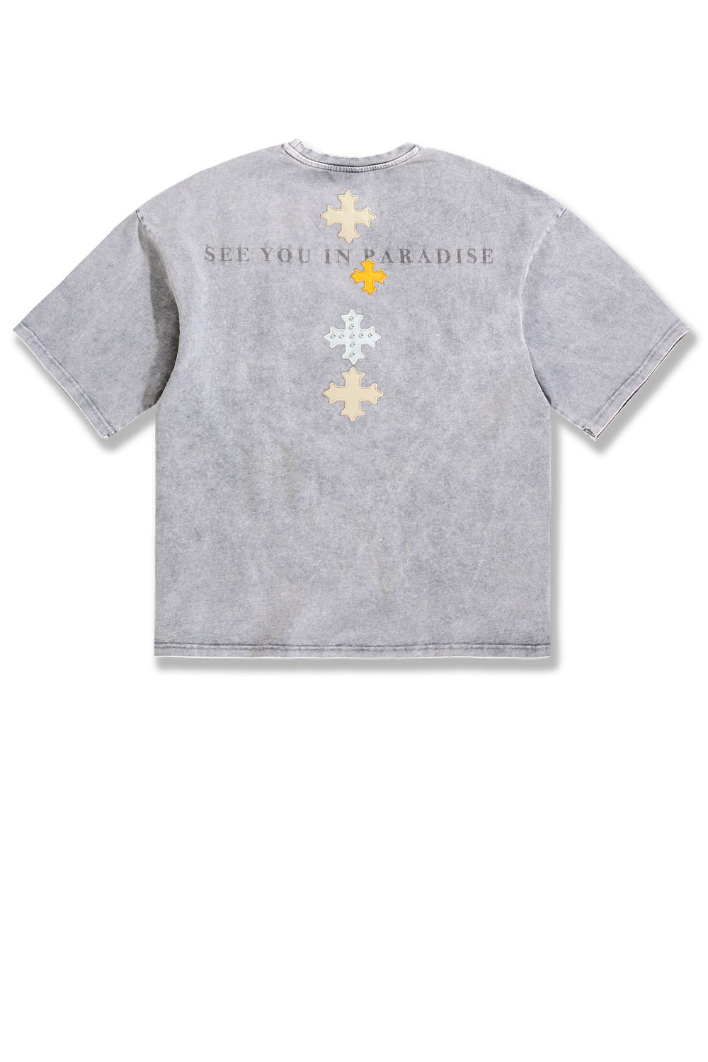 See You In Paradise "Utopia" Leather Patches T-Shirt