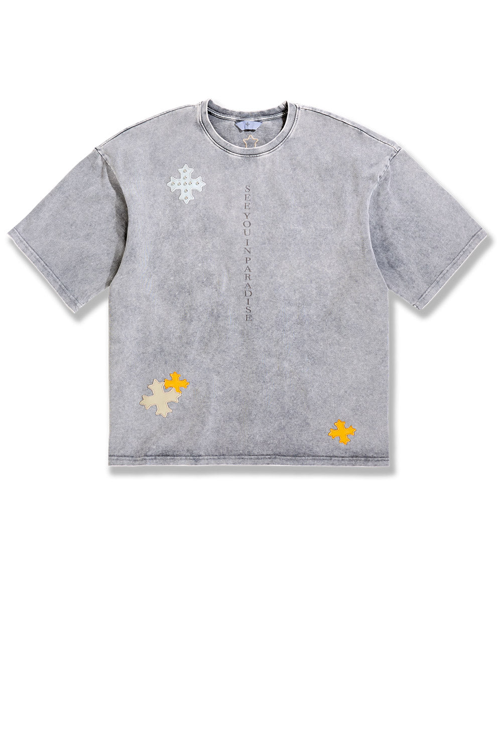 See You In Paradise "Utopia" Leather Patches T-Shirt