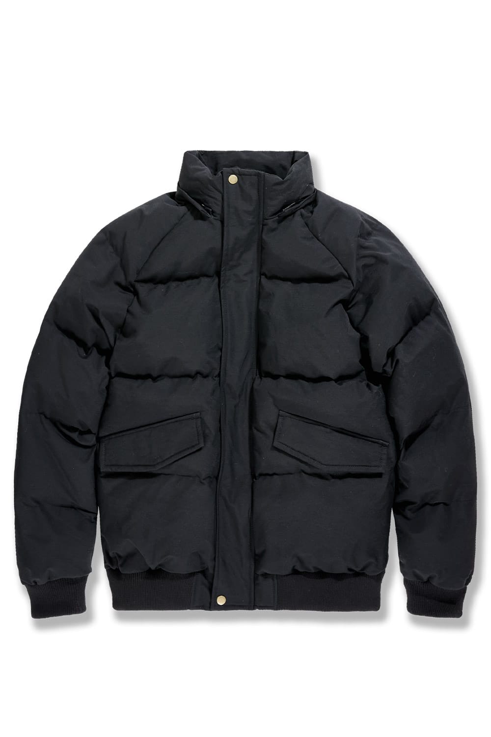 Jordan Craig "Atlantic Ave" Bomber Puffer Jacket - Black