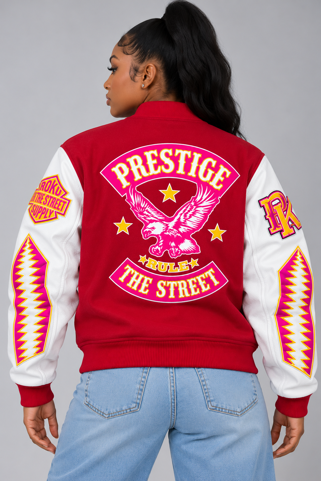 Roku Studio Women's "Prestige" Wool Varsity Jacket