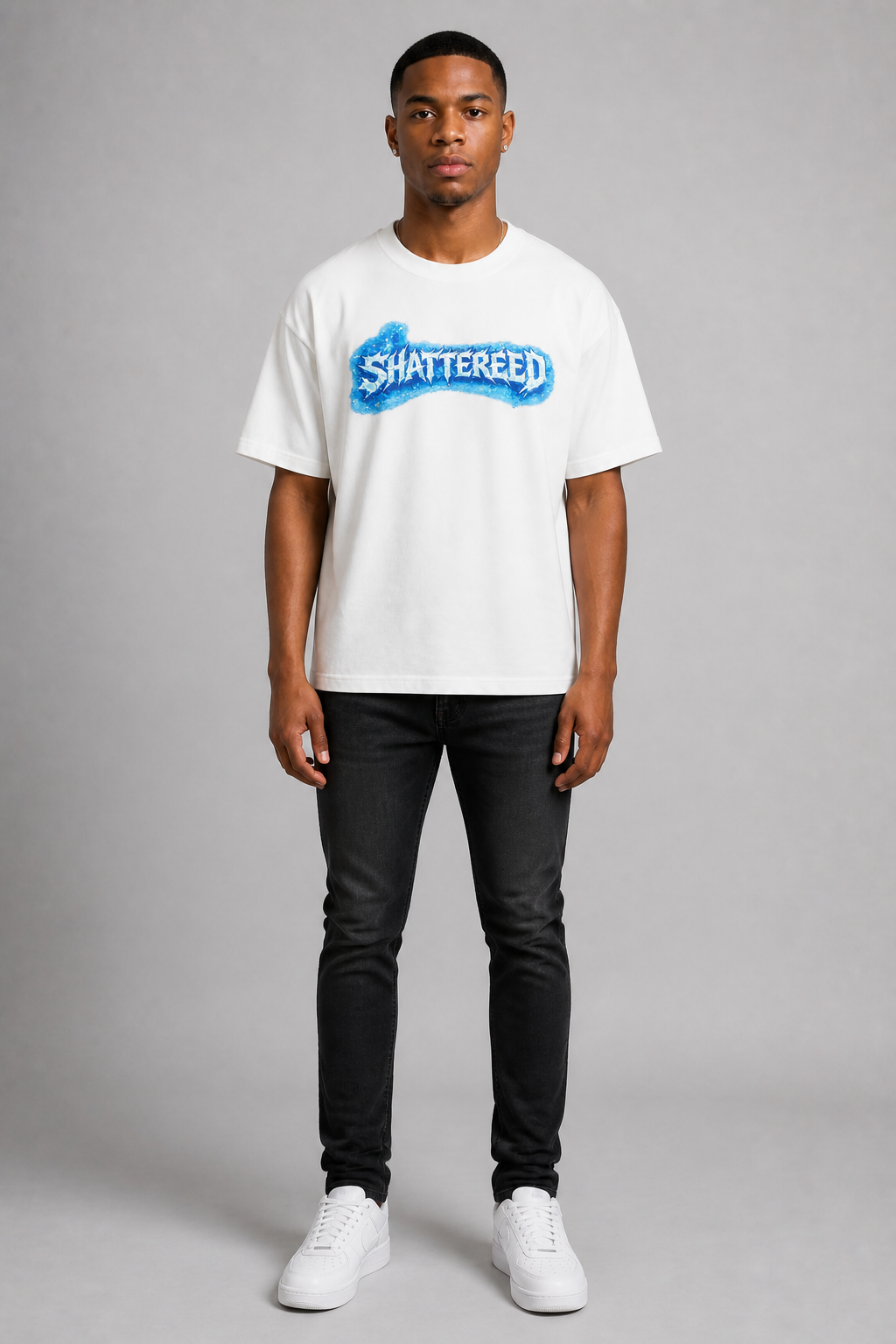 Shattered Hearts "Icey White" Tee