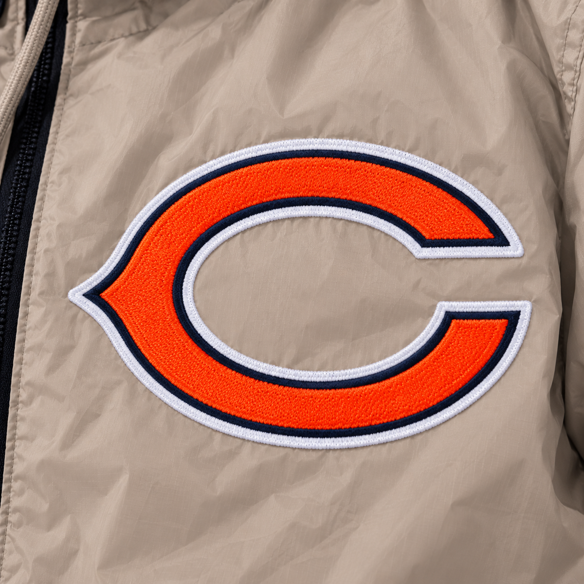 Pro Standard Bears Windbreaker Zip-up Jacket - Khaki