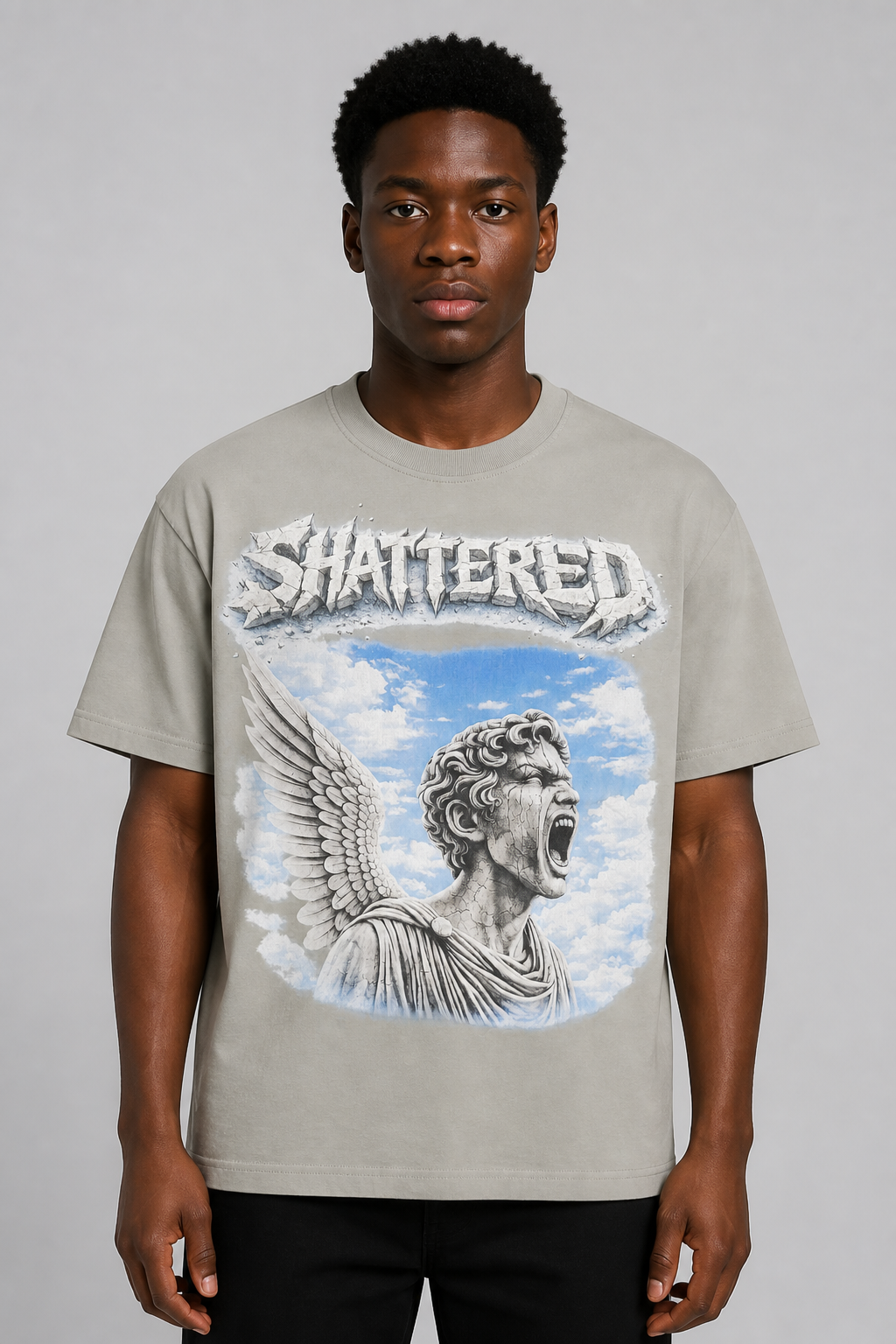 Shattered Hearts "Blue Sky Gray" Tee