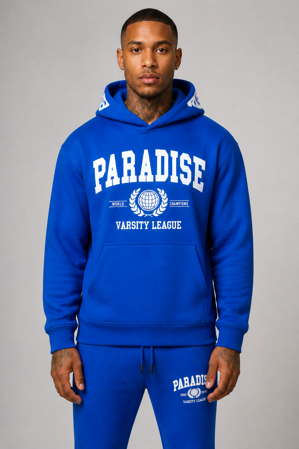 See You in Paradise "Varsity League" Jogging Suit - Royal Blue
