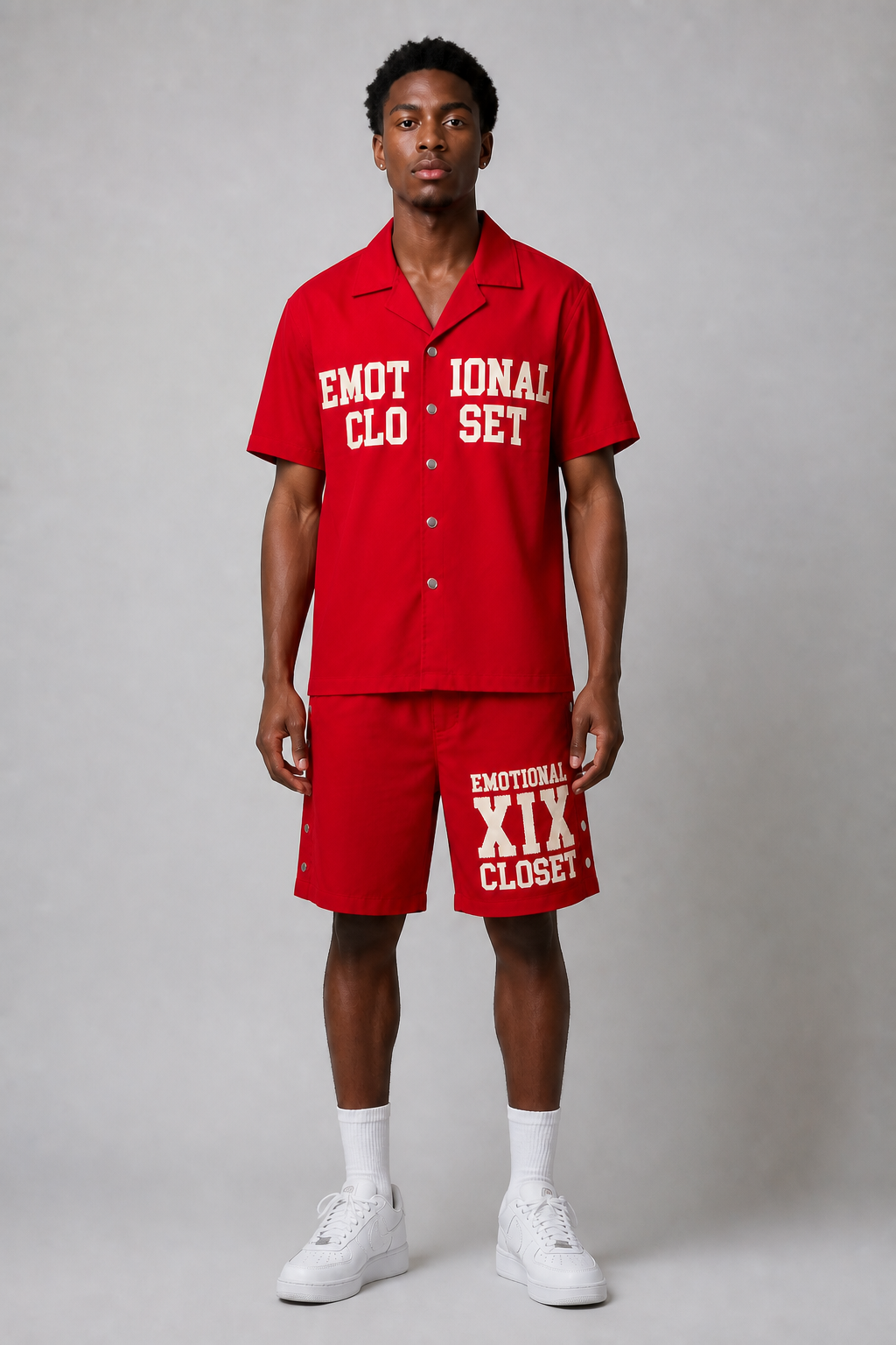 Mixed Emotion "Backyard" Nylon Short Set
