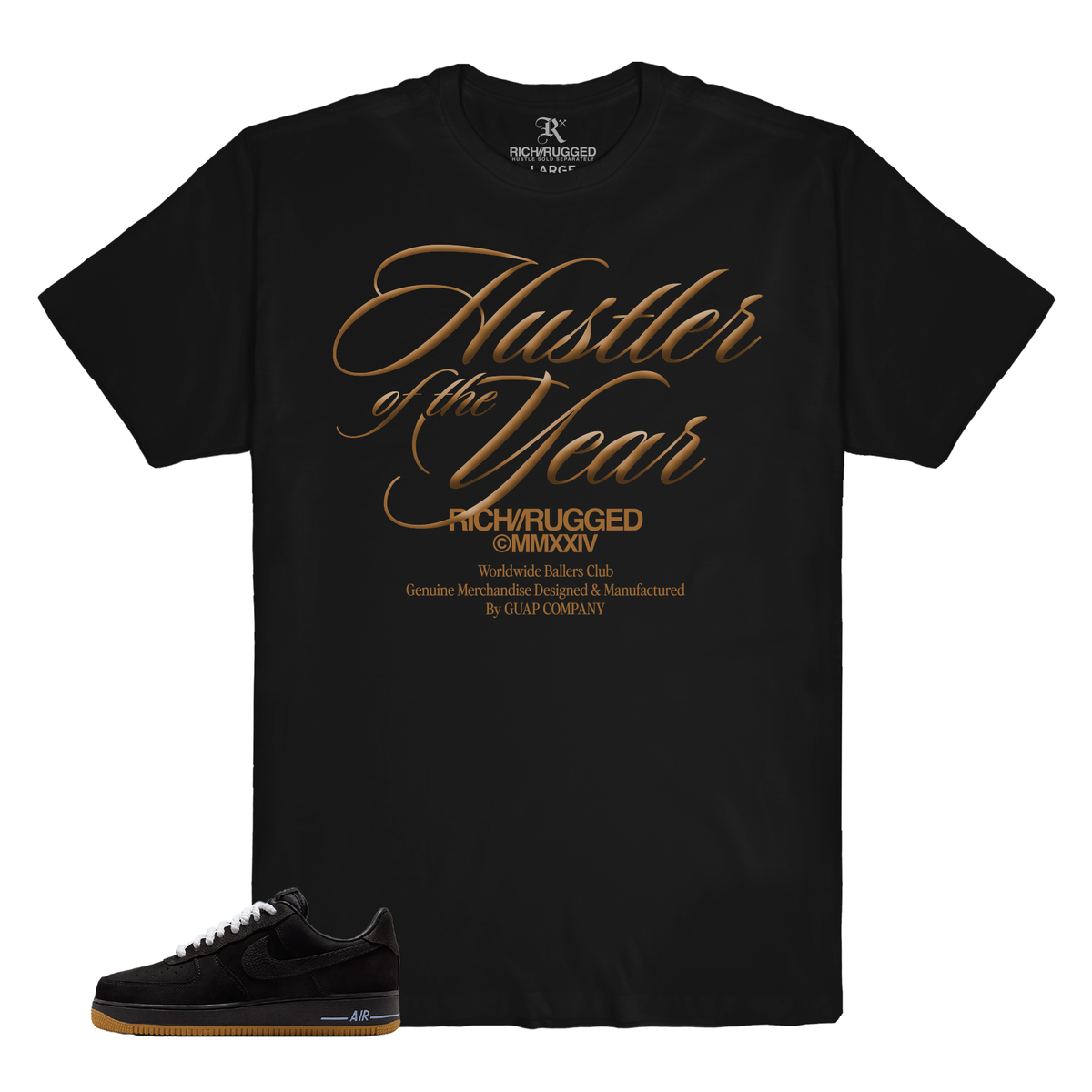 Rich/Rugged "Hustler of the Year" Graphic T-Shirt