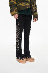 Valabasas "Lattice" Stacked Flare Jean