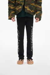 Valabasas "Lattice" Stacked Flare Jean