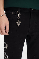 Valabasas "Lattice" Stacked Flare Jean