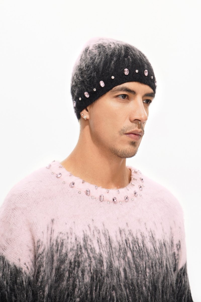 Valabasas "Triage Mohair" Rhinestone Beanie
