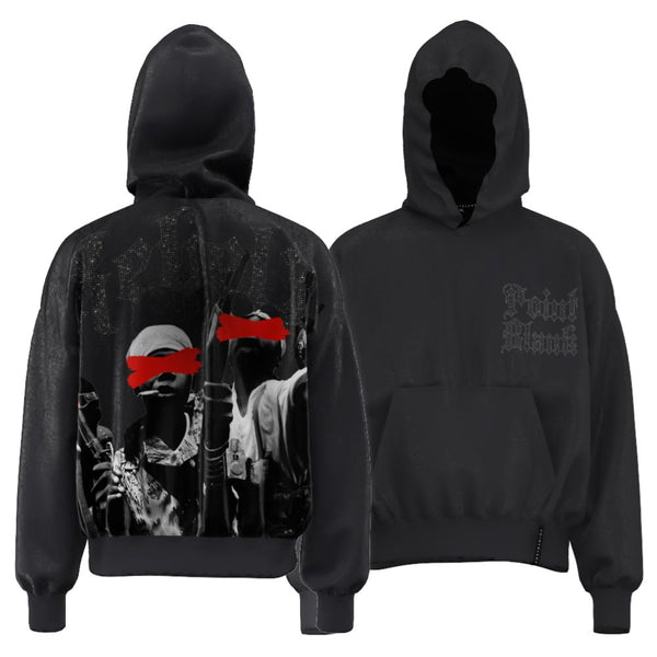 Point Blank "Rebelz" Rhinestone Hoodie
